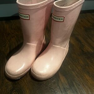 Hunter Kids Pink Rain Boots